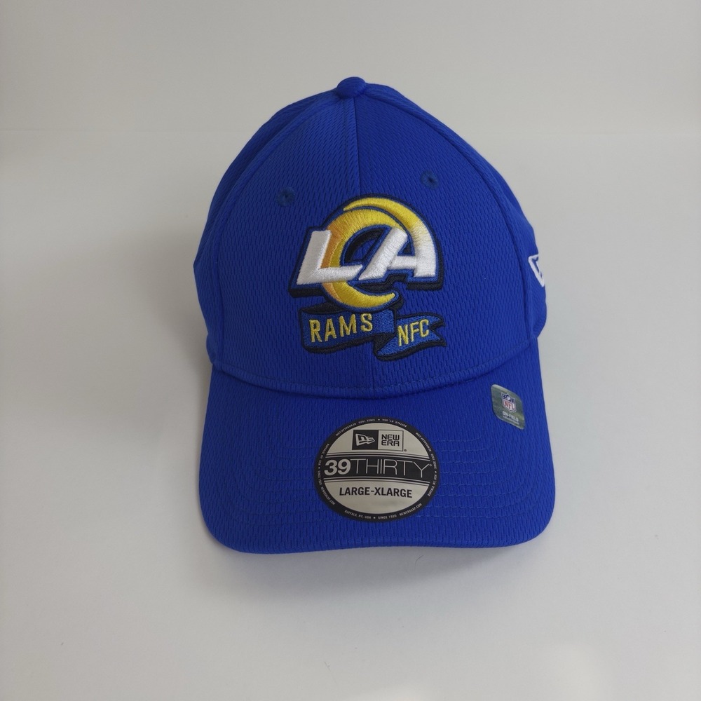 Los Angeles Rams New Era 39THIRTY NFL Sideline Men Flex Fitted Hat Cap Size L/XL